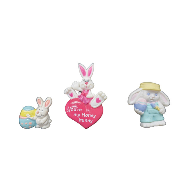 Vintage Bunny Rabbit and Easter Egg Pins - Picture 2 of 10